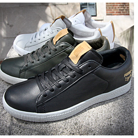 13. Puma* UNDFTD Stripe Off Clide<br>
美國著名街頭品牌UNDFTD與PUMA推出了倆名款式的球鞋，鞋身沒有采用我們所熟悉的翻毛材料制作，而是選擇了皮革材料，后跟的Logo圖案則使用了金色字體，3種顏色。<br>
 