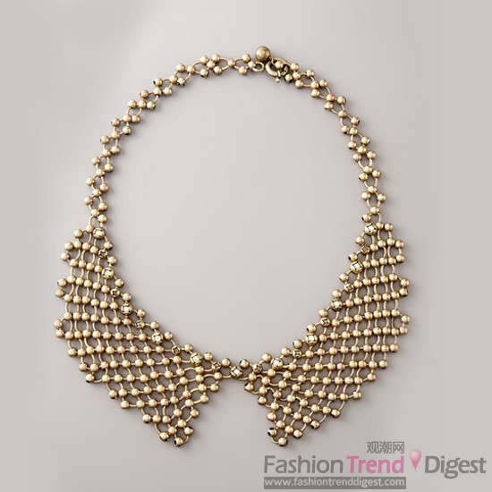 3.	Lanvin Beaded Collar Necklace, $1,330 