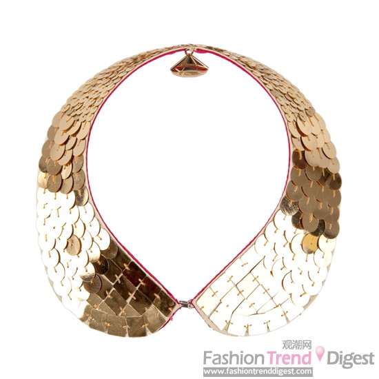 4.	Gemma Lister Gold Sequin Necklace, $79 