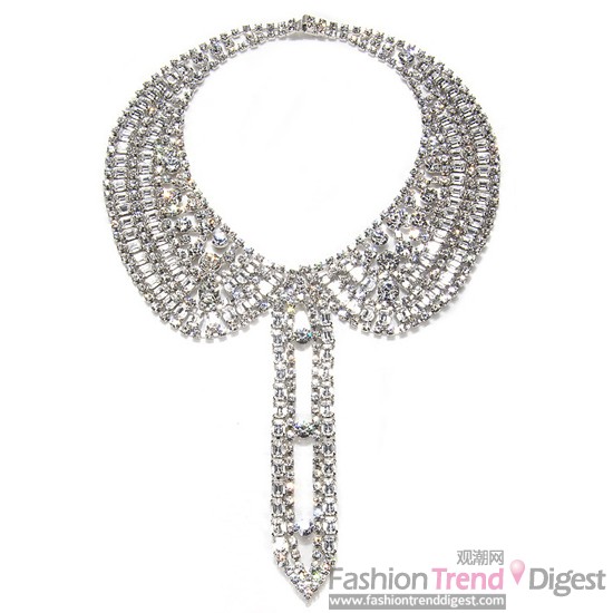 7.	Isaac Mizrahi Crystal Chain Collar, $2,500 