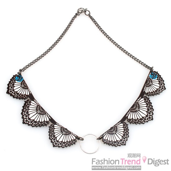 8.	Miss Wax Lace Collar Necklace, $48 