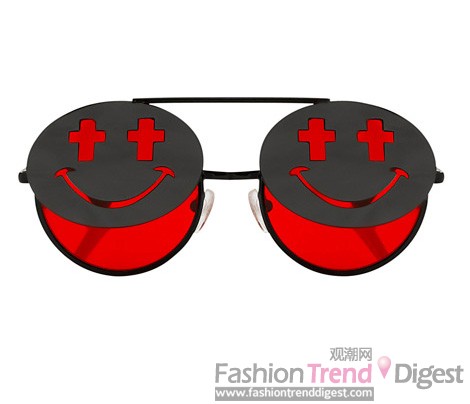 22. 笑臉眼鏡, Jeremy Scott x Linda Farrow, $259.61; 通過lindafarrow.co.uk購(gòu)買 