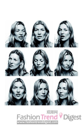 17. 2007年2月,国家肖像画廊展出了一组科琳•德 (Corinne Day)为凯特莫斯（Kate Moss）拍摄的不同表情的官方图片。 