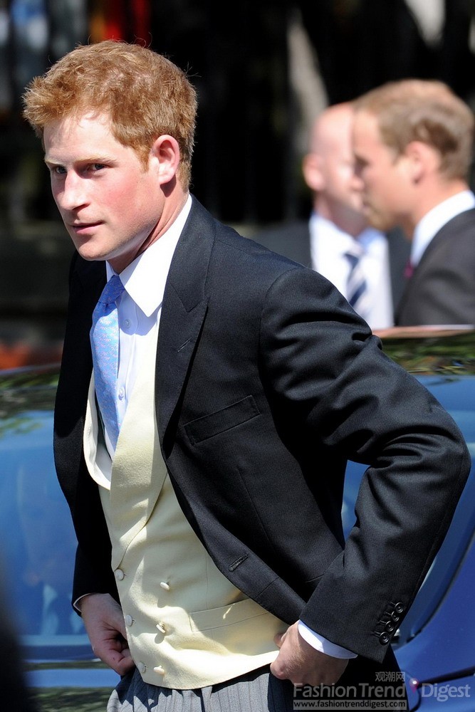 9. 哈里王子（Prince Harry）帅气亮相。 