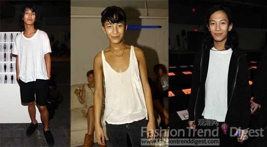 10.	Alexander Wang<br>
Alexander Wang似乎更酷爱白Tee，从Alexander Wang 2010秋季show开始就坚持这样的风格。<br>
 