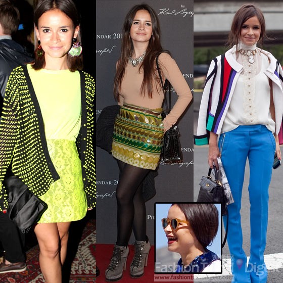 21. Miroslava Duma; 作家<br>
標志造型: 她的身上有種穩(wěn)重感，裙子套裝大膽而前衛(wèi)，襯衫卻看起來非常平庸，夸張的項鏈搶足了鏡頭。<br>
 