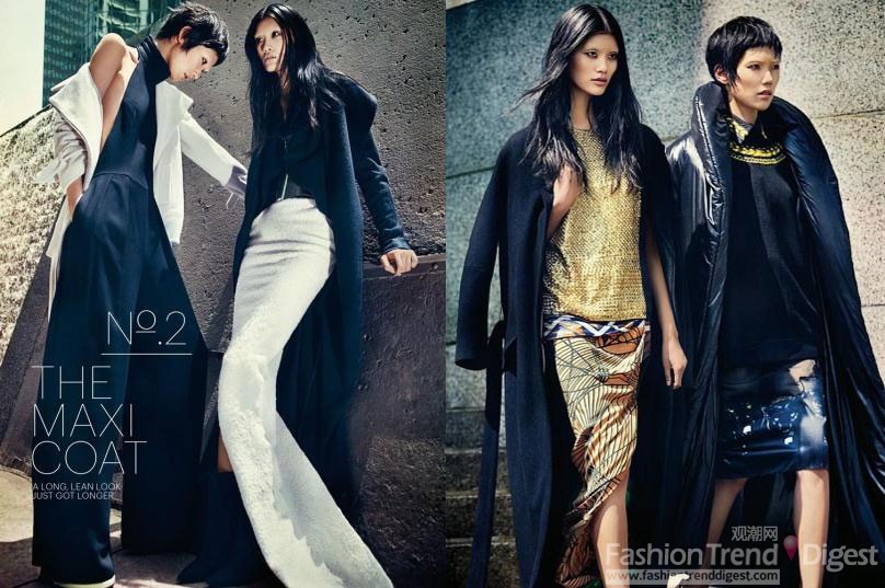 No 2: The Maxi Coat The New York TImes Style Magazine <br>
Sebastian Kim - Photographer <br>
Ethel Park - Fashion Editor/Stylist <br>
Brent Lawler - Hair Stylist <br>
Stevie Huynh - Makeup Artist <br>
Michina Koide - Manicurist <br>
Ming Xi - Model <br>
Tao Okamoto – Model<br>
 