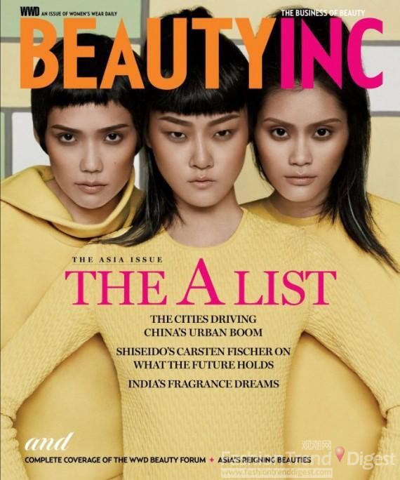 WWD Beauty Inc June 2011 Cover <br>
Ruven Afanador - Photographer <br>
Isabel Dupre - Fashion Editor/Stylist <br>
Dennis Devoy - Hair Stylist <br>
Hyoni Kang - Model <br>
Ming Xi - Model <br>
Tao Okamoto - Model<br>
 