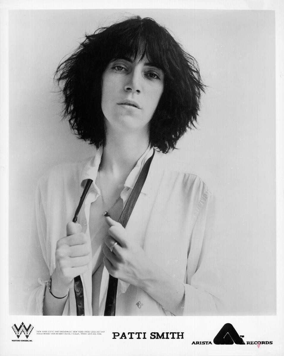 5. 1977年的佩蒂.史密斯（Patti Smith）。