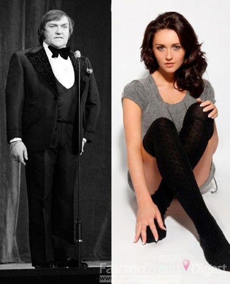 10. 莱森（Les Dawson）和他的女儿夏洛特•（charlotte Dawson），从夏洛特的造型上看，可见她希望自己能在模特世界闯出自己的一片天，而她的打扮也将她显得那么迷人。