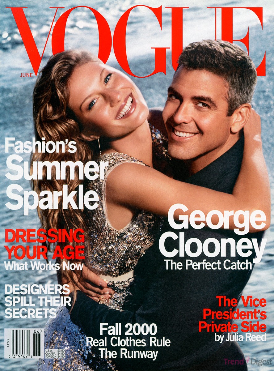 11. 吉赛尔•邦辰（Gisele Bundchen）和乔治•克鲁尼（George Clooney）