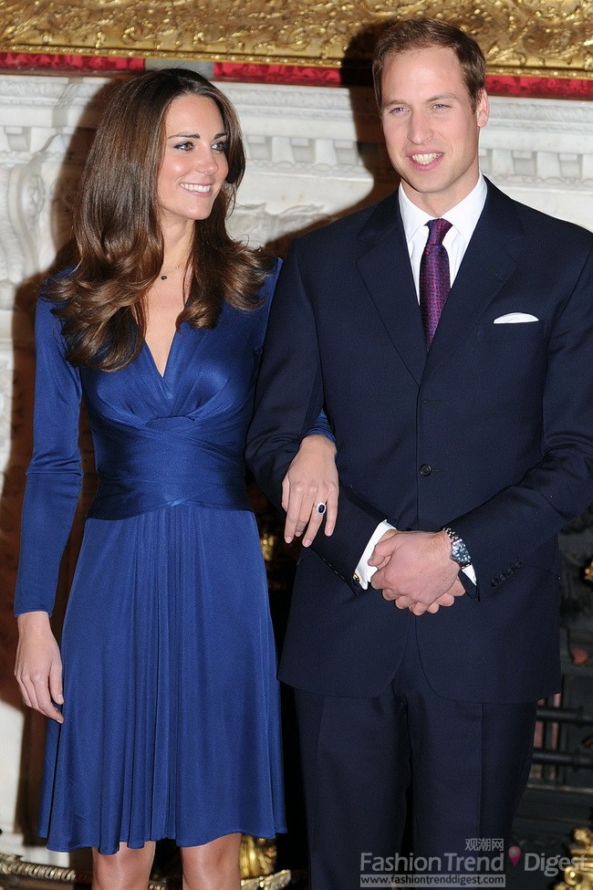 10.	2010年11月威廉王子与凯特•米德尔顿（Kate middleton）官方订婚仪式，这个时候的威廉王子多了一些成熟感。