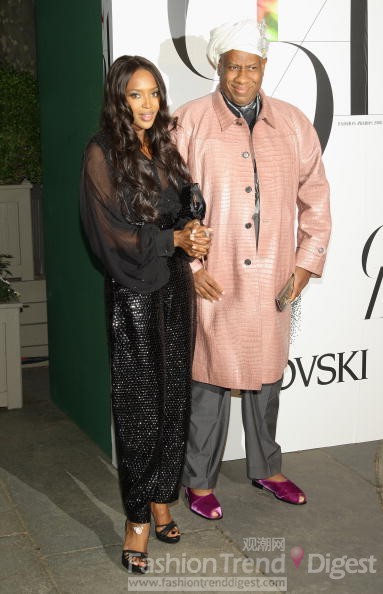 49.	2008年黑人超模納奧米•坎貝爾 (Naomi Campbell)和 Andre Leon Talley
