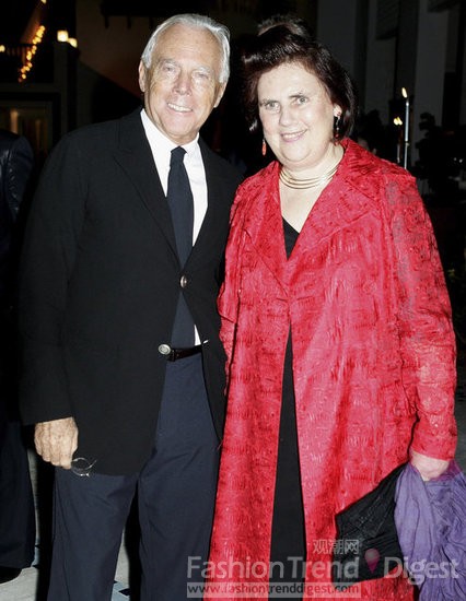 16.	2005年迪拜Giorgio Armani 和 Suzy Menkes。