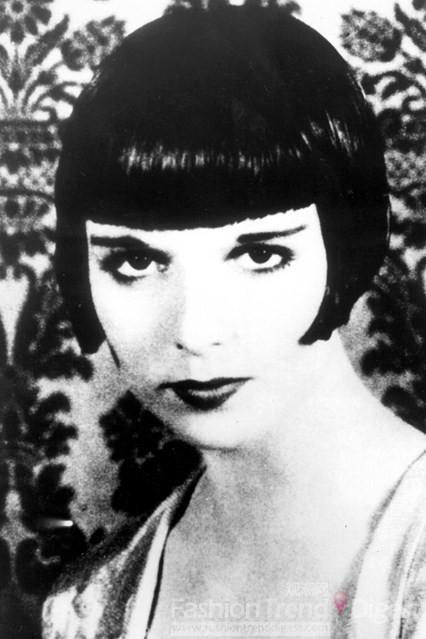 3. 露易丝•布鲁克斯（LOUISE BROOKS）最时髦短发，1920年代这种圆头的短发在今天看来仍然非常时髦，复古潮流在2013年继续蔓延。