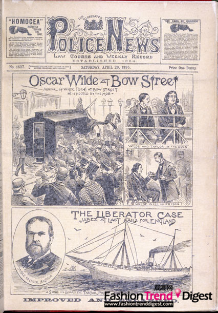 奥斯卡•王尔德Oscar Wilde<br>
1895年,奥斯卡•王尔德Oscar Wilde第一次去法院,被起诉为诽谤。<br>
